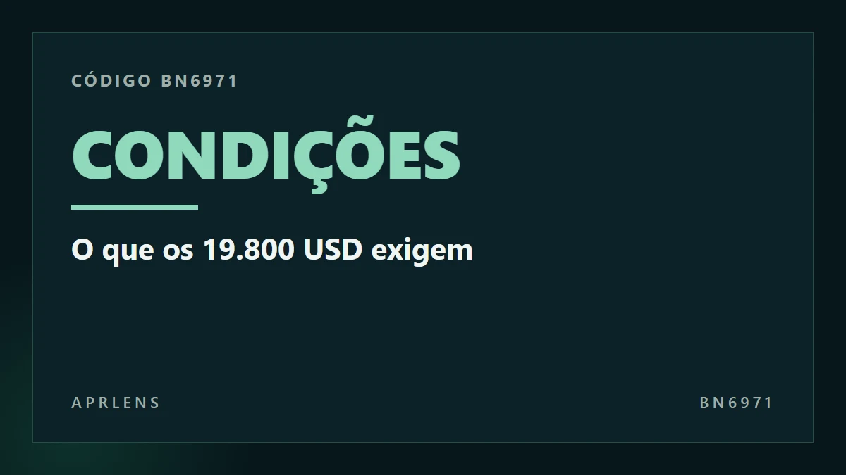Código Binance BN6971: condições dos 19.800 USD