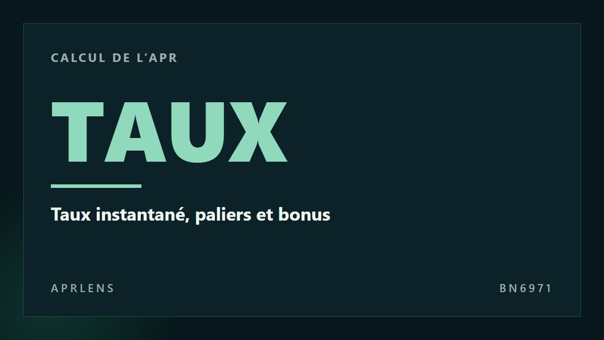 Calcul APR Binance Simple Earn : taux et bonus