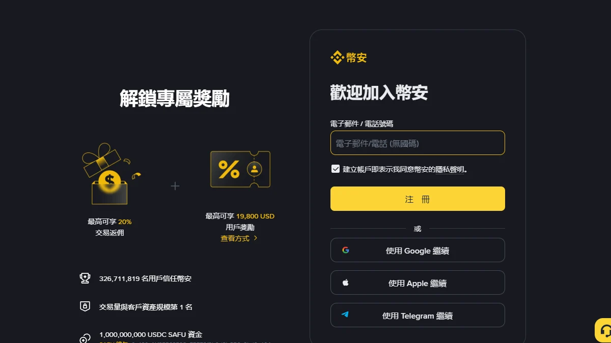 Binance 官方註冊入口（邀請碼 BN6971）